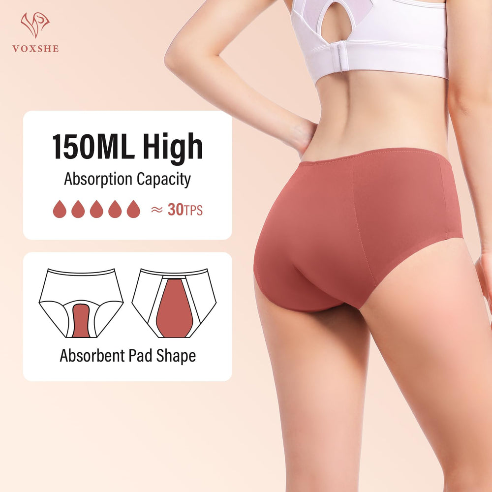 VOXSHE underwear back view, secure protection under clothing.