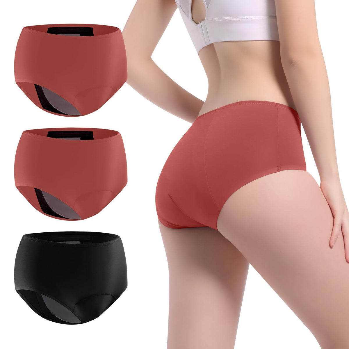 VOXSHE underwear front view, discreet daily wear comfort.