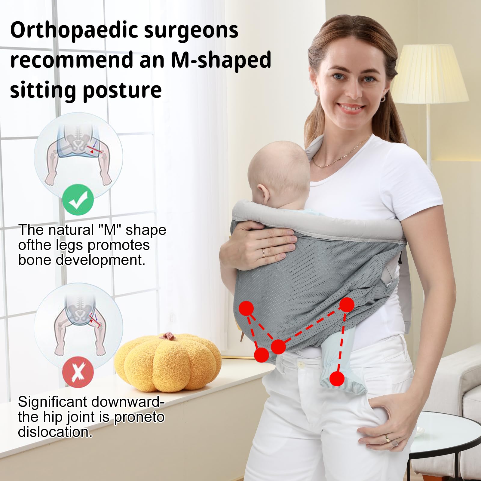 vrbabies sling shoulder pads provide even weight distribution for extended wear.