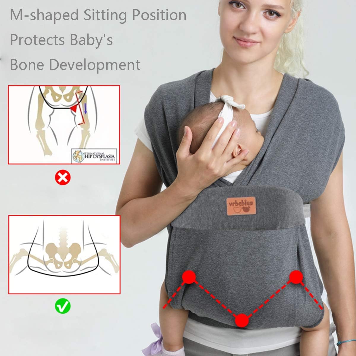 vrbabies baby wrap close bonding encourages eye contact and cuddling