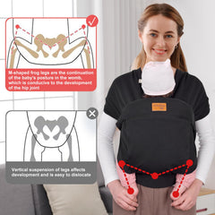 vrbabies ergonomic back design supports wearer and reduces shoulder strain