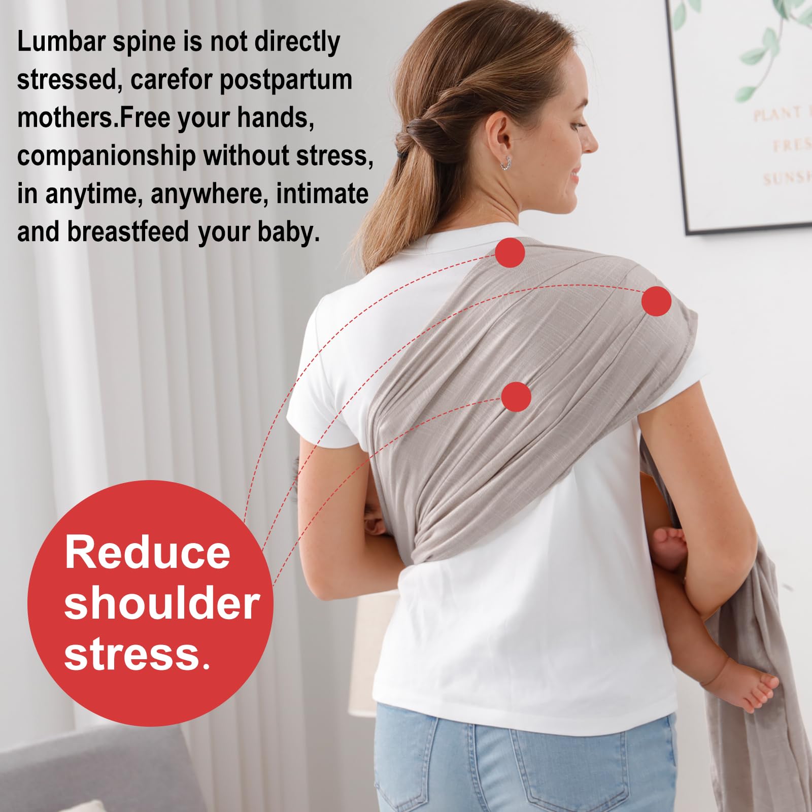 vrbabies Breastfeeding cover on the go offers privacy and UV shading.