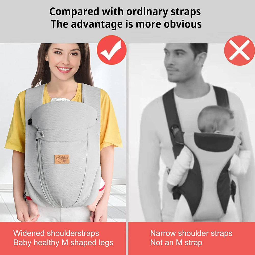 vrbabies ergonomic M-position promotes healthy hip development during daily wear