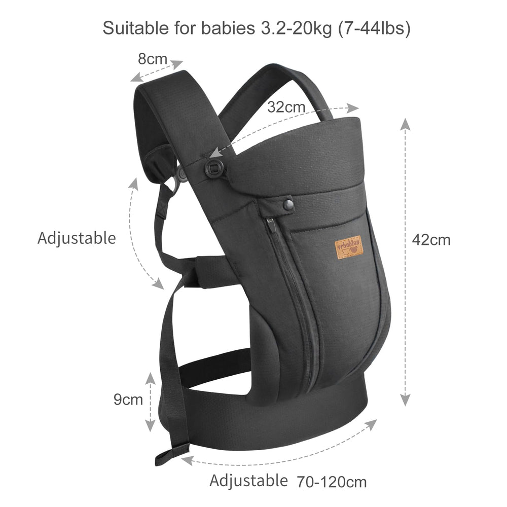 vrbabies new upgrade ergonomic baby carrier gift-ready packaging for new parents