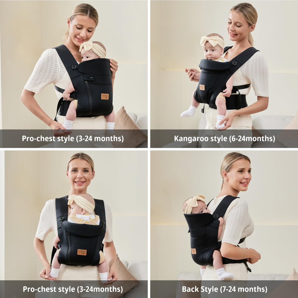 vrbabies new upgrade ergonomic baby carrier distributes weight to ease upper back strain