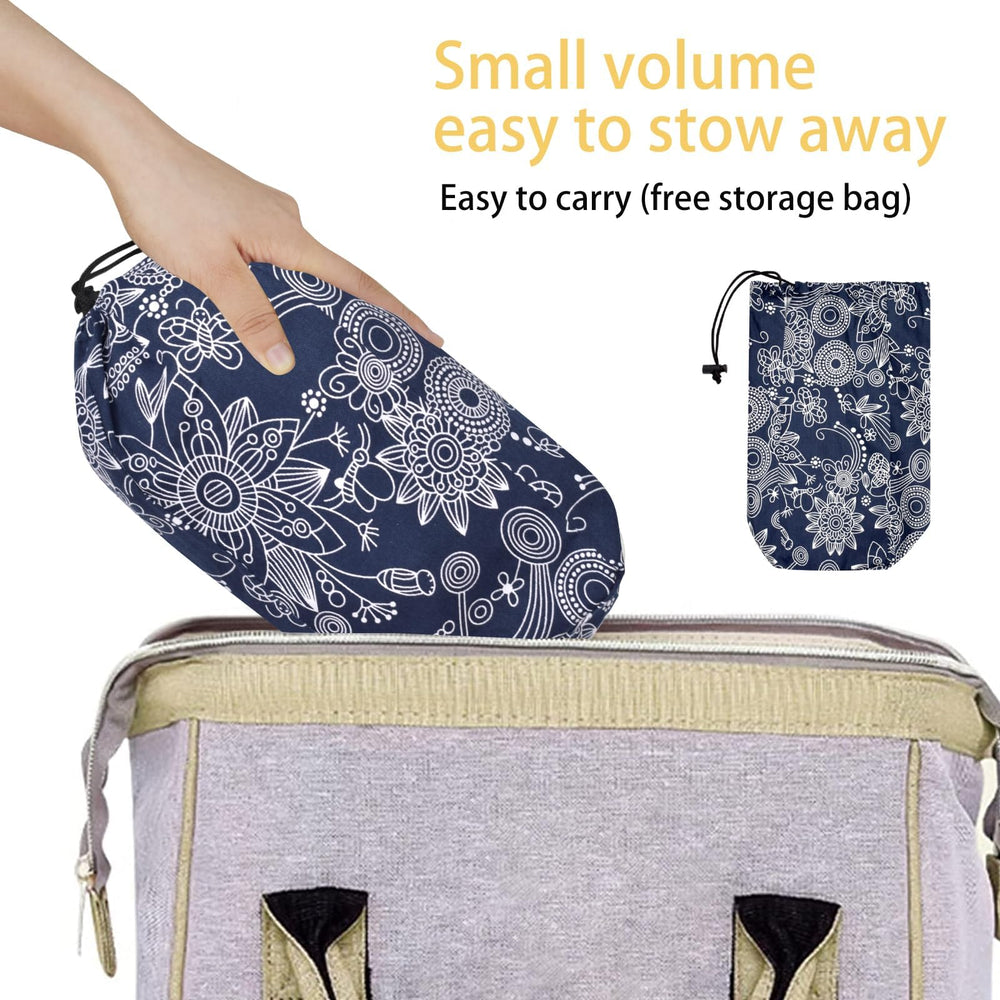 VRBabies Travel-friendly wrap folds compactly for busy days away from home.