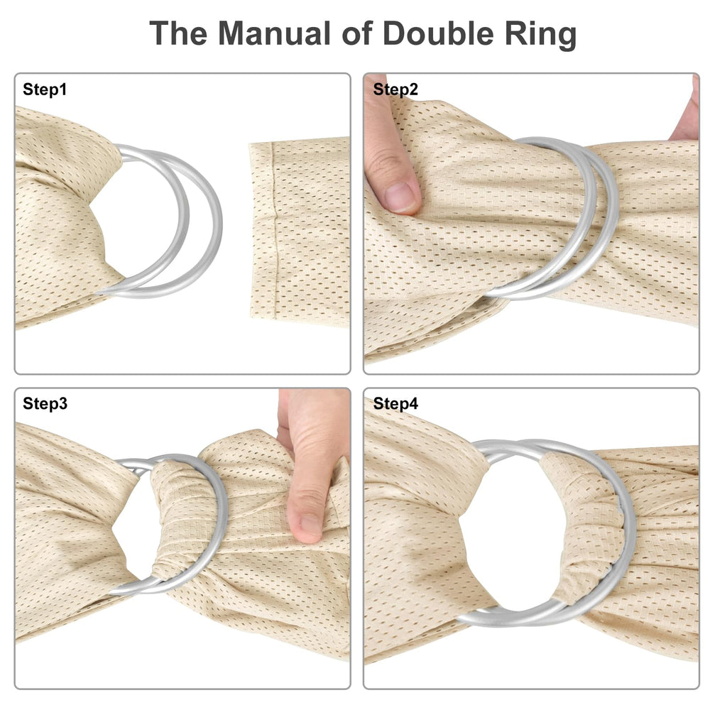 VRbabies Water Ring Sling Beige lightweight mesh for travel, swimming, and everyday use.