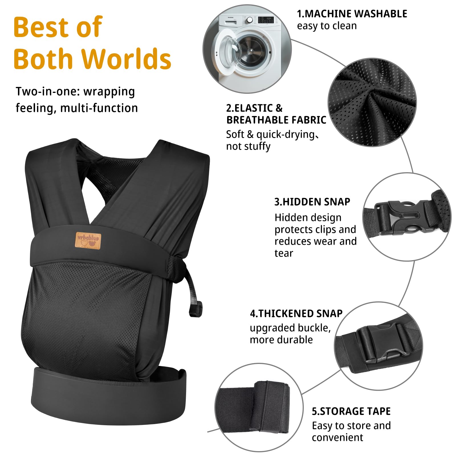 The vrbabies wrap cooling-comfort-hot-days helps stay comfortable in heat.