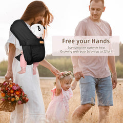 The vrbabies wrap one-size-fits-all-buckle offers easy, universal wear for parents.