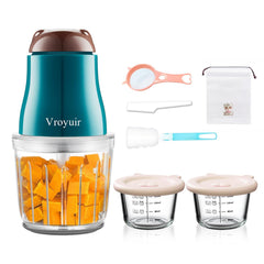 Vroyuir baby food maker blades in action delivering smooth purees