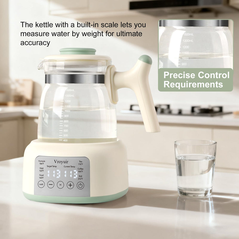 Vroyuir BPA-free inner materials use glass and stainless steel for clean water