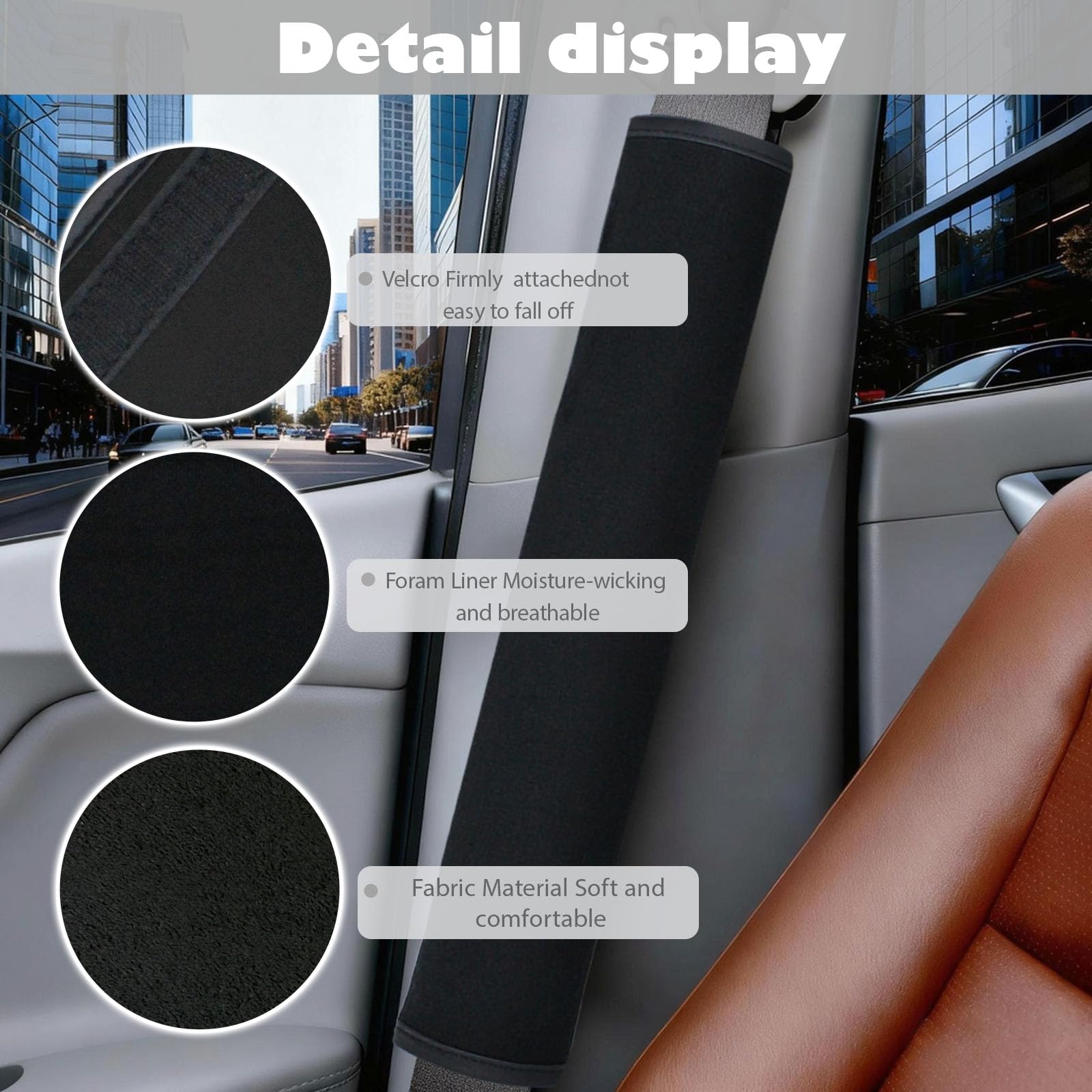 VRSHMB soft polyester pad close-up; skin-friendly material for daily use.