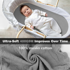 Vruelia open-weave muslin allows airflow and comfort