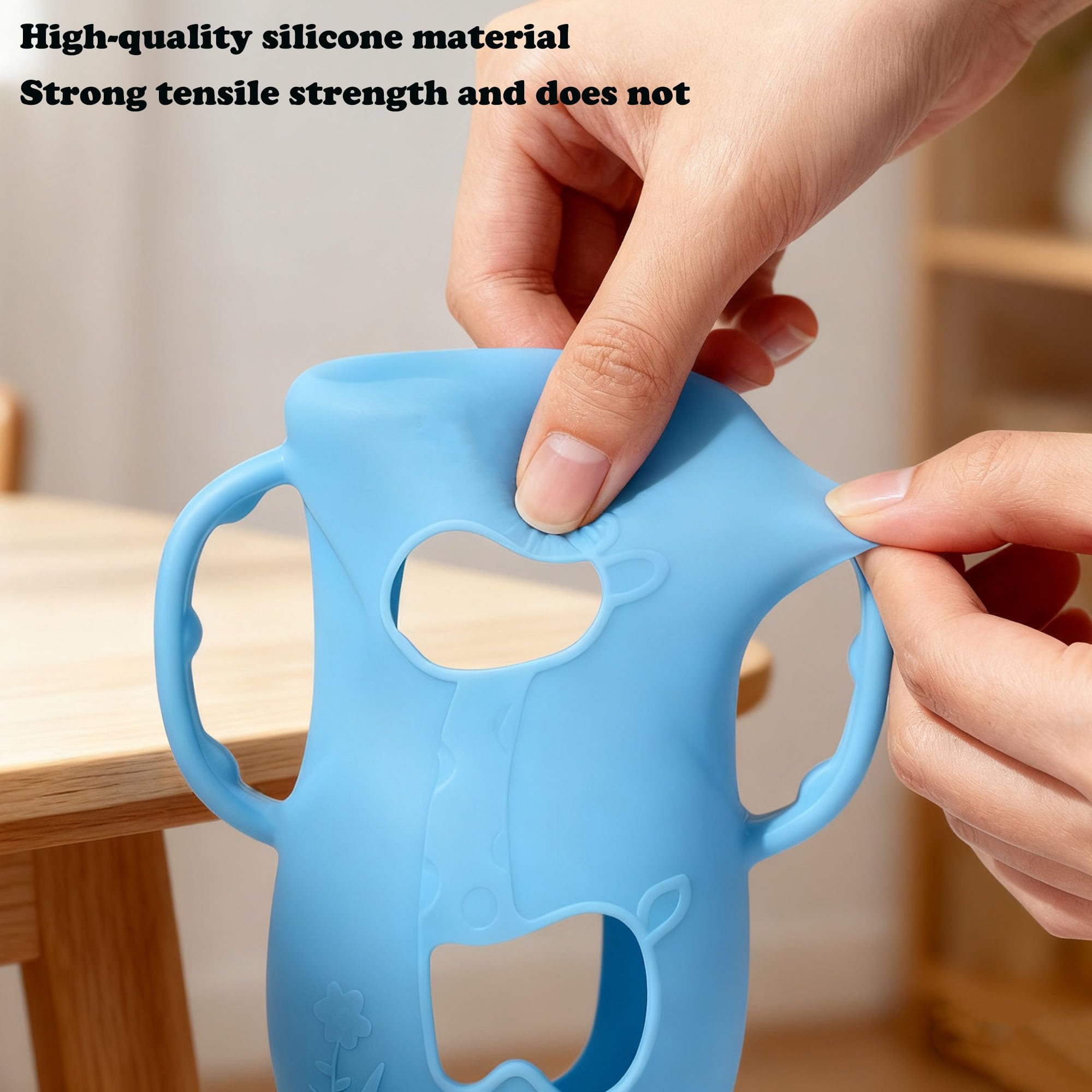 Vrufamt easy-clean sleeve keeps Avent glass bottles sanitary.