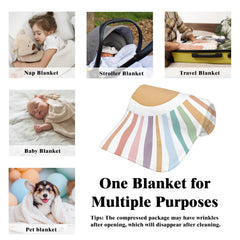 VRW Boho Abstract Sun Kids Blanket adding warmth and charm to bedtime routines.
