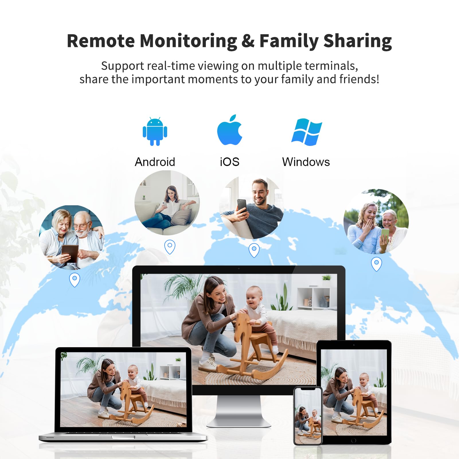 VSTARCAM TF card or cloud storage provides flexible video archiving options.