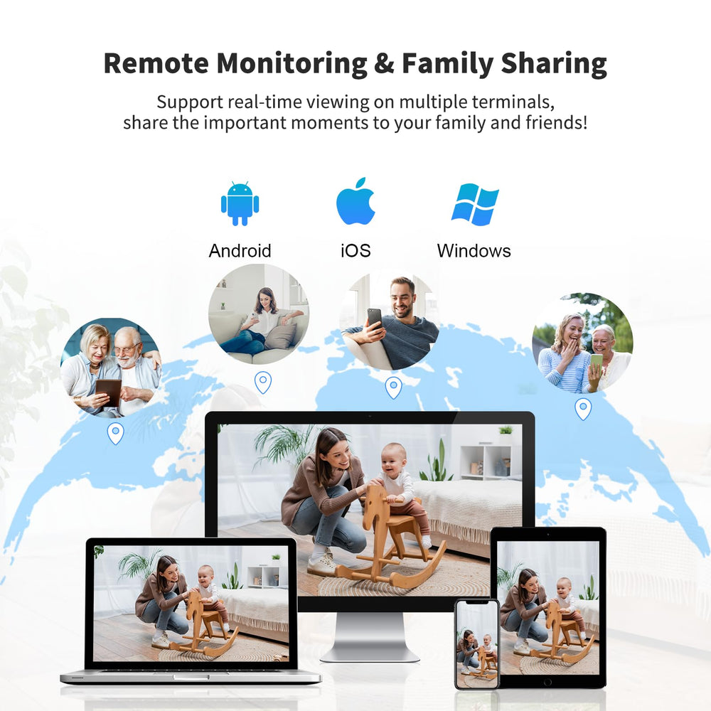 VSTARCAM TF card or cloud storage provides flexible video archiving options.