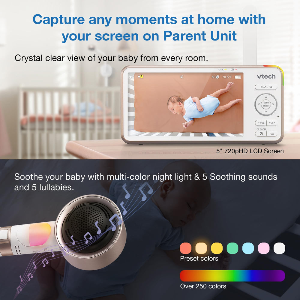 VC2105 app remote access for watching baby remotely.