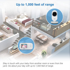VTech VM320 night vision view allows watching baby in low light.