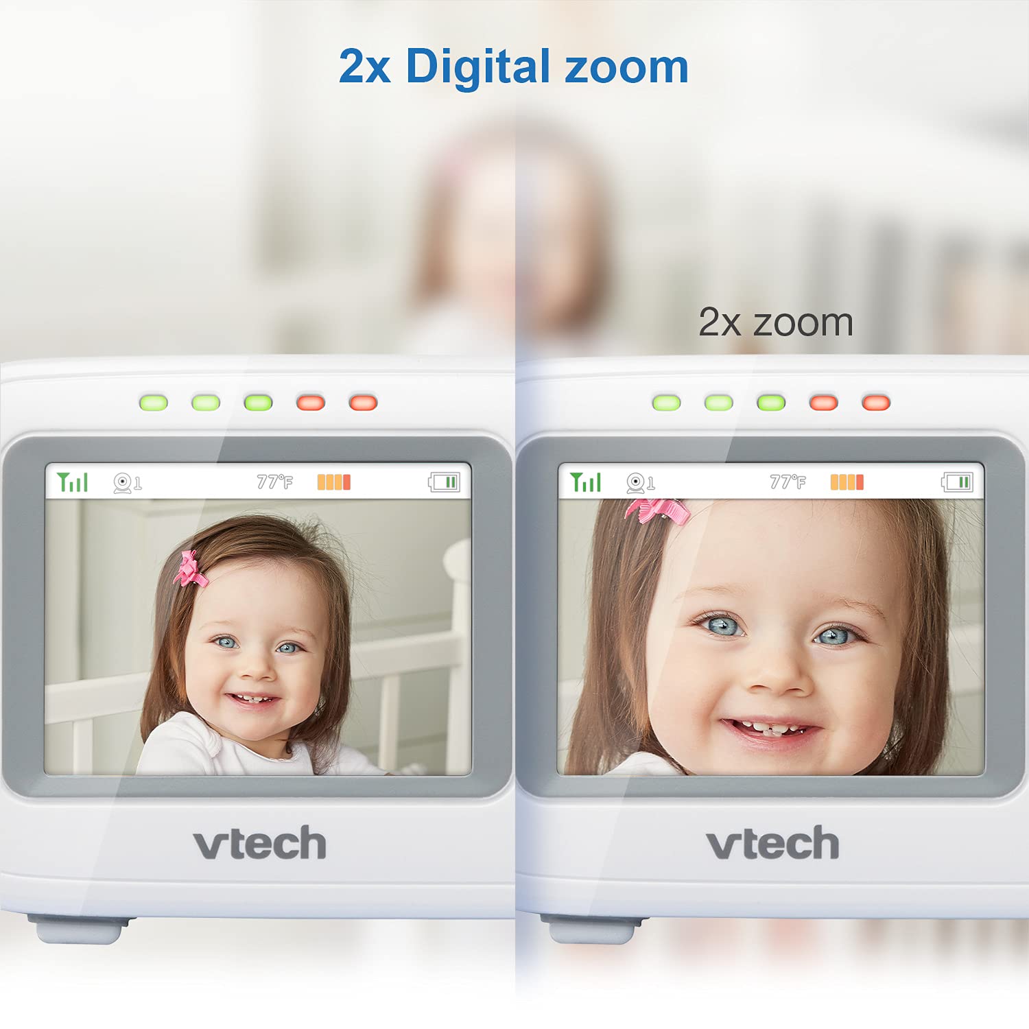 VTech VM320 secure transmission avoids Wi-Fi dependency.