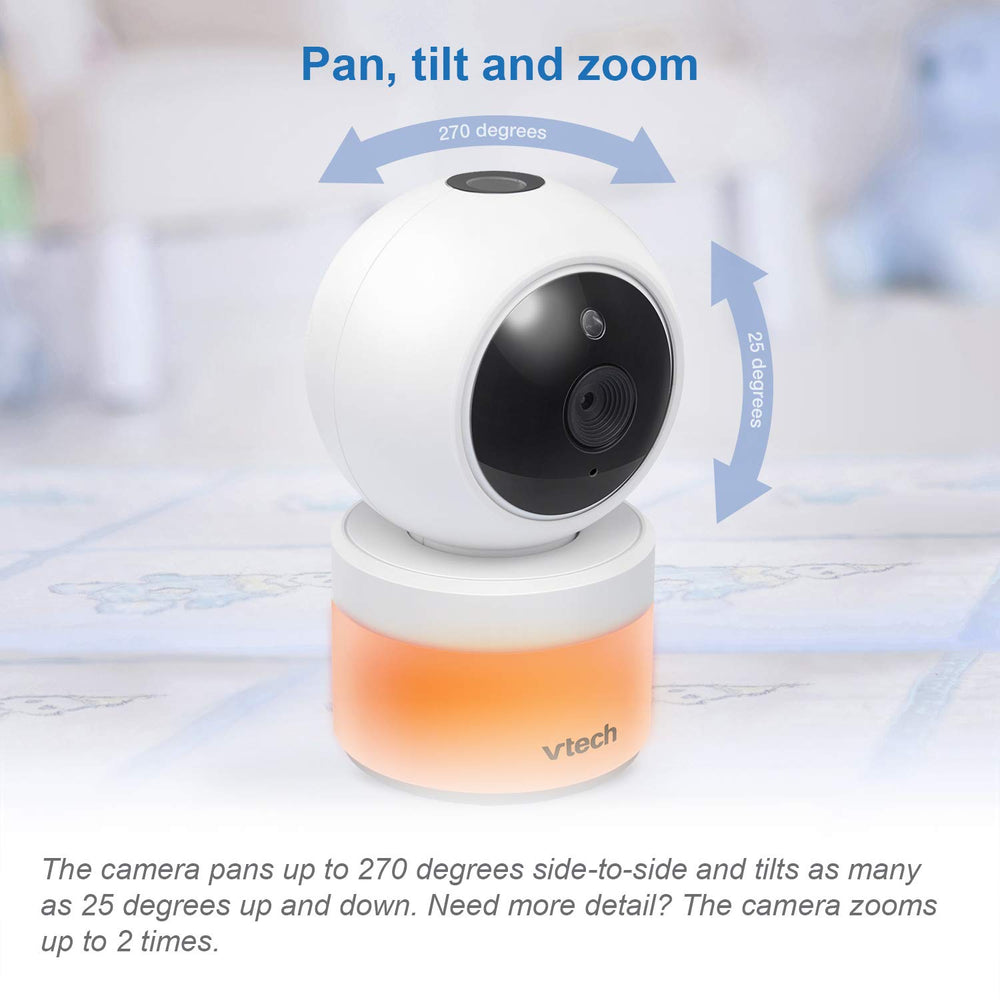 VTech VM5463-2 night light helps create a soft nursery glow.