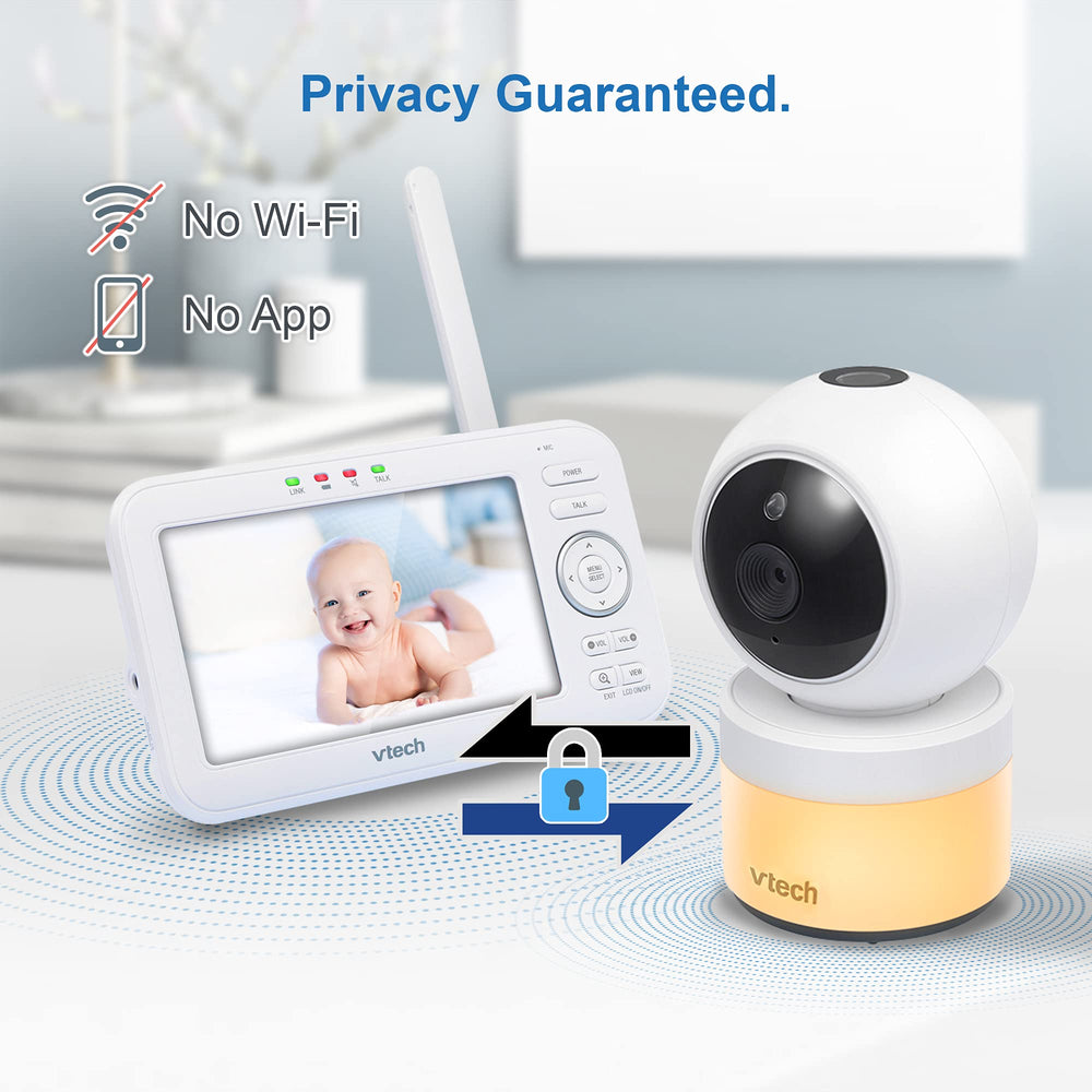 VTech VM5463-2 two cameras let you monitor from multiple angles.