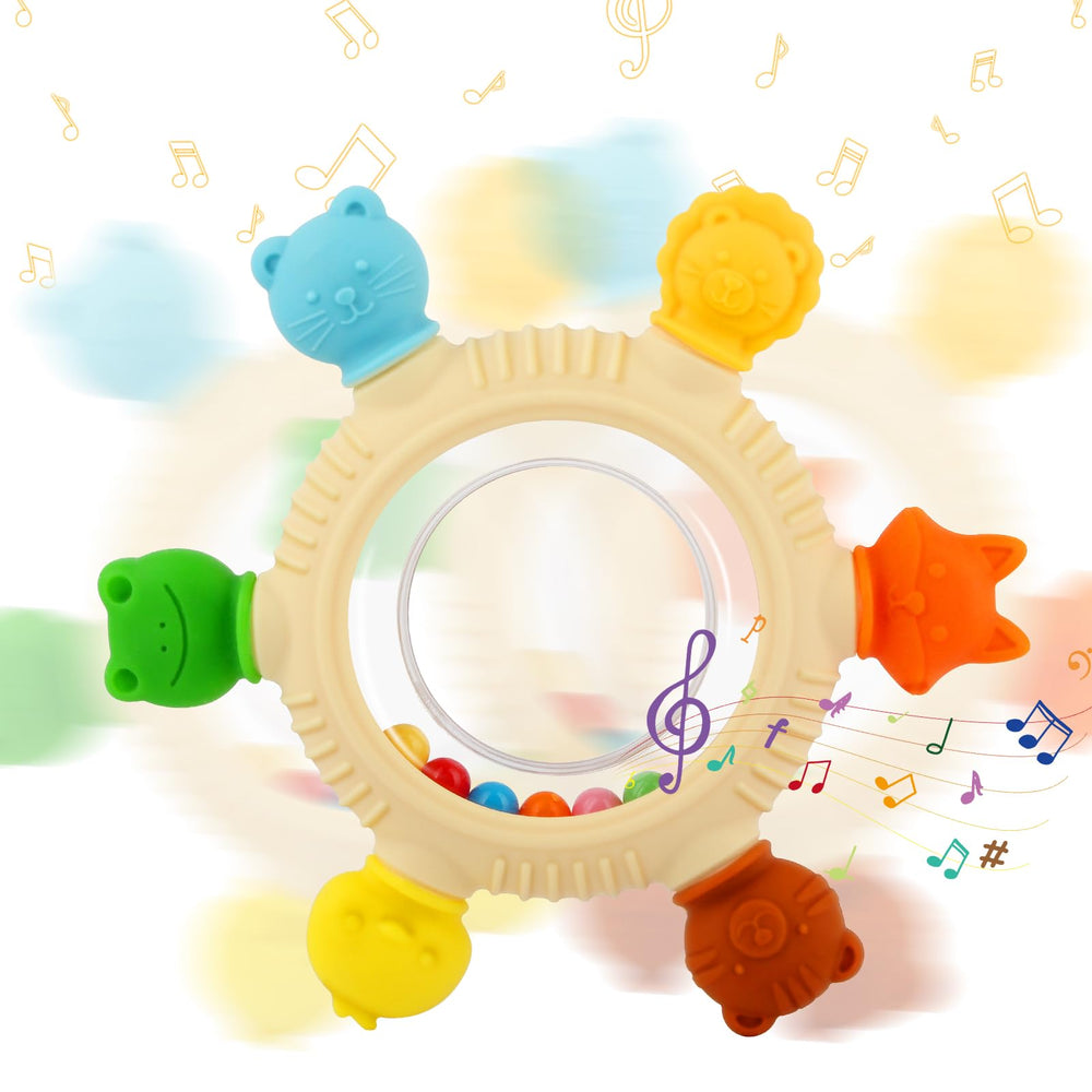 VTECHOLOGY teething ring offers secure grip for small fingers