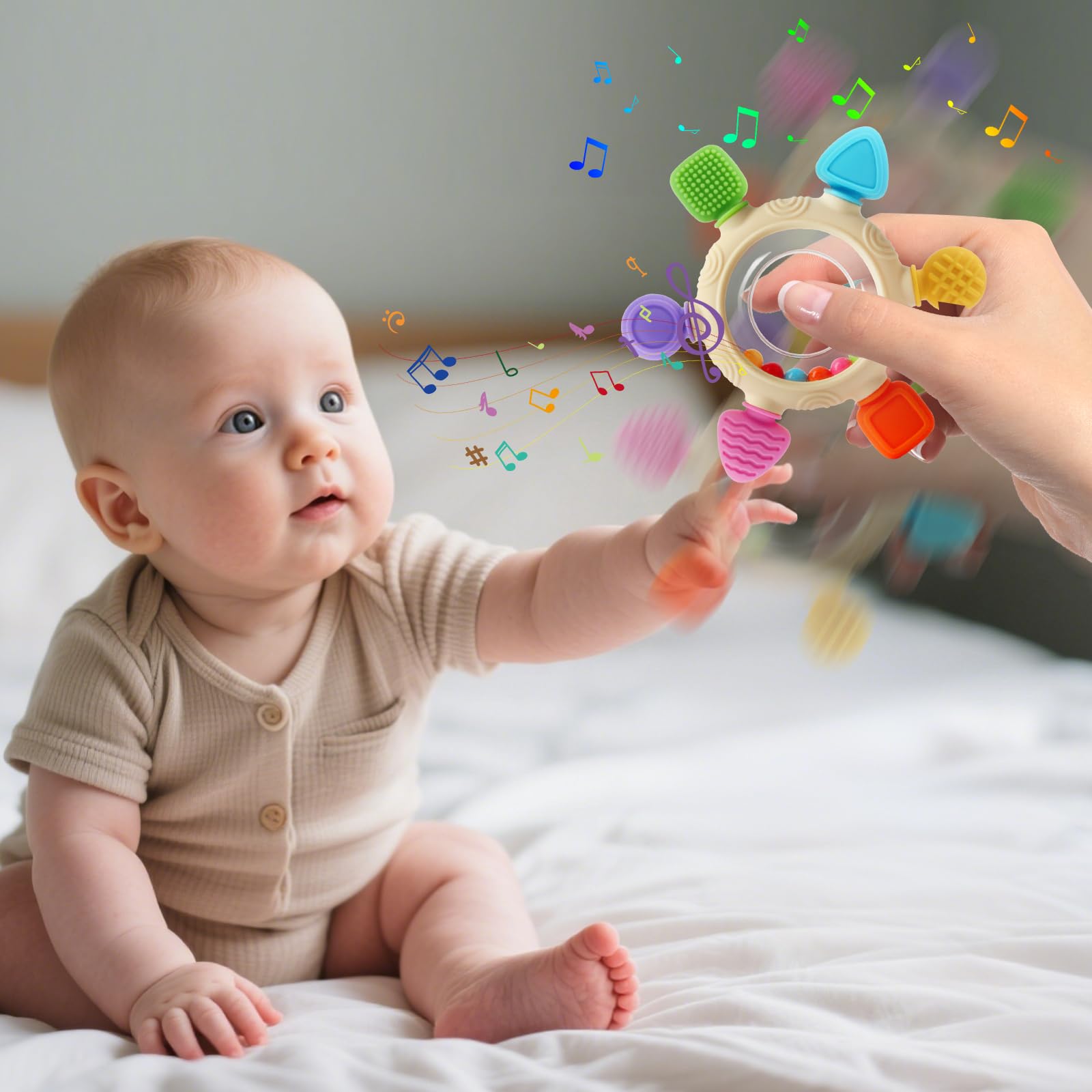 VTECHOLOGY sensory toy with six colors supports visual development