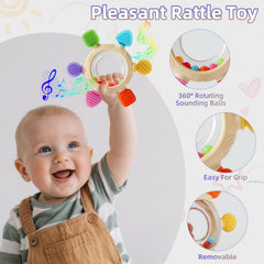 VTECHOLOGY silicone teether with colors and textures invites sensory exploration