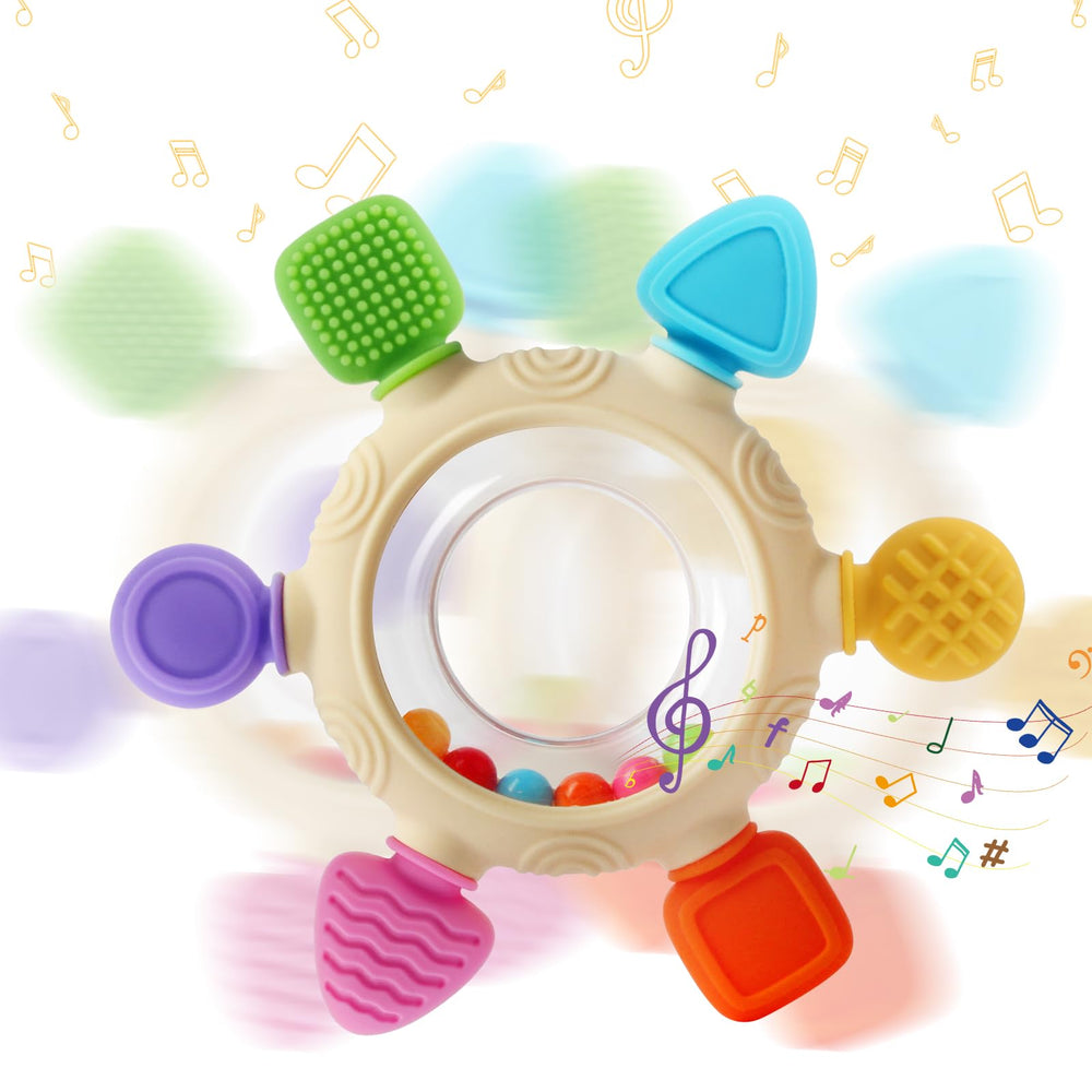 VTECHOLOGY teether ring newborn gift-set display shows practical baby essentials