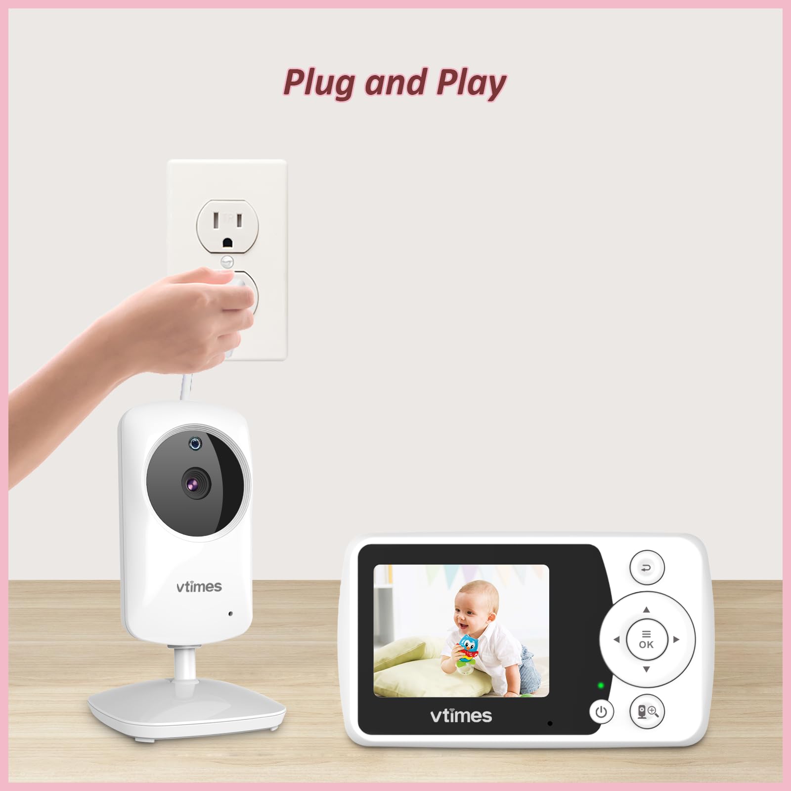 VTimes 1000ft range keeps you connected across rooms.