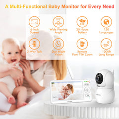 VTimes 2-way audio lets you soothe your baby from another room.