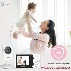 VTimes baby monitor audio with crystal-clear sound for attentive listening.