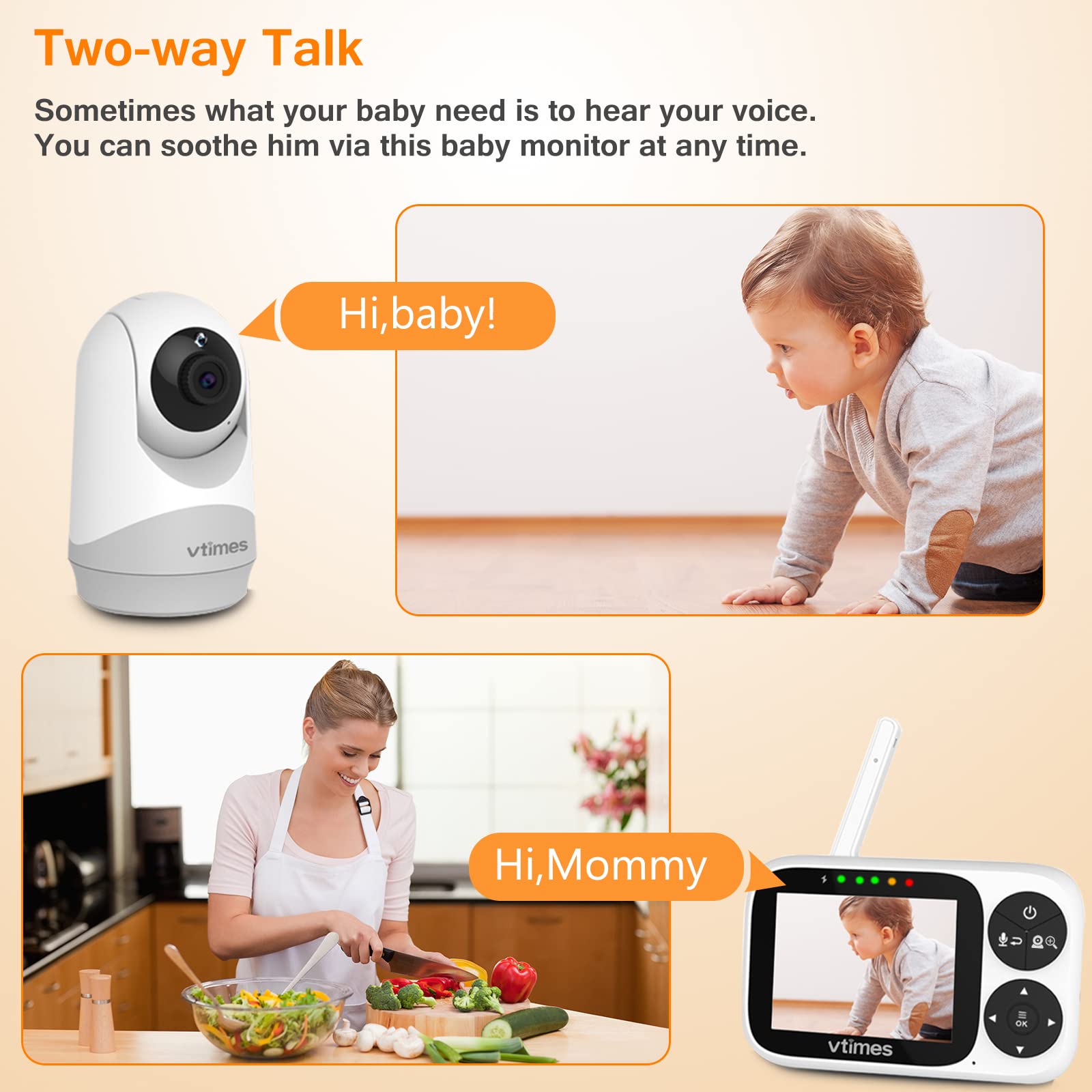 VTimes night vision view supports monitoring in low light