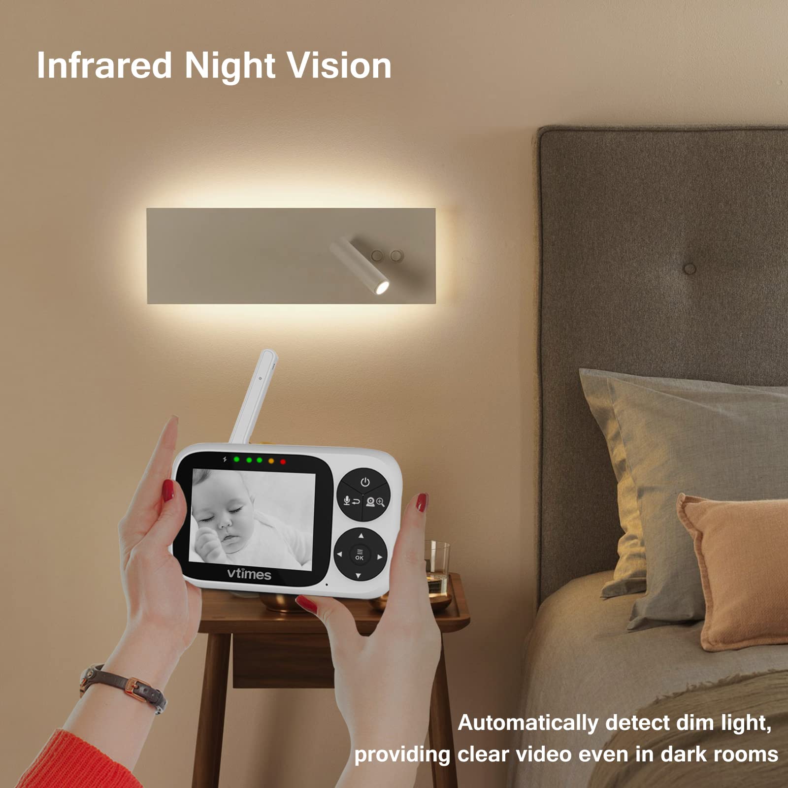 VTimes PTZ controls allow adjusting the viewing angle remotely