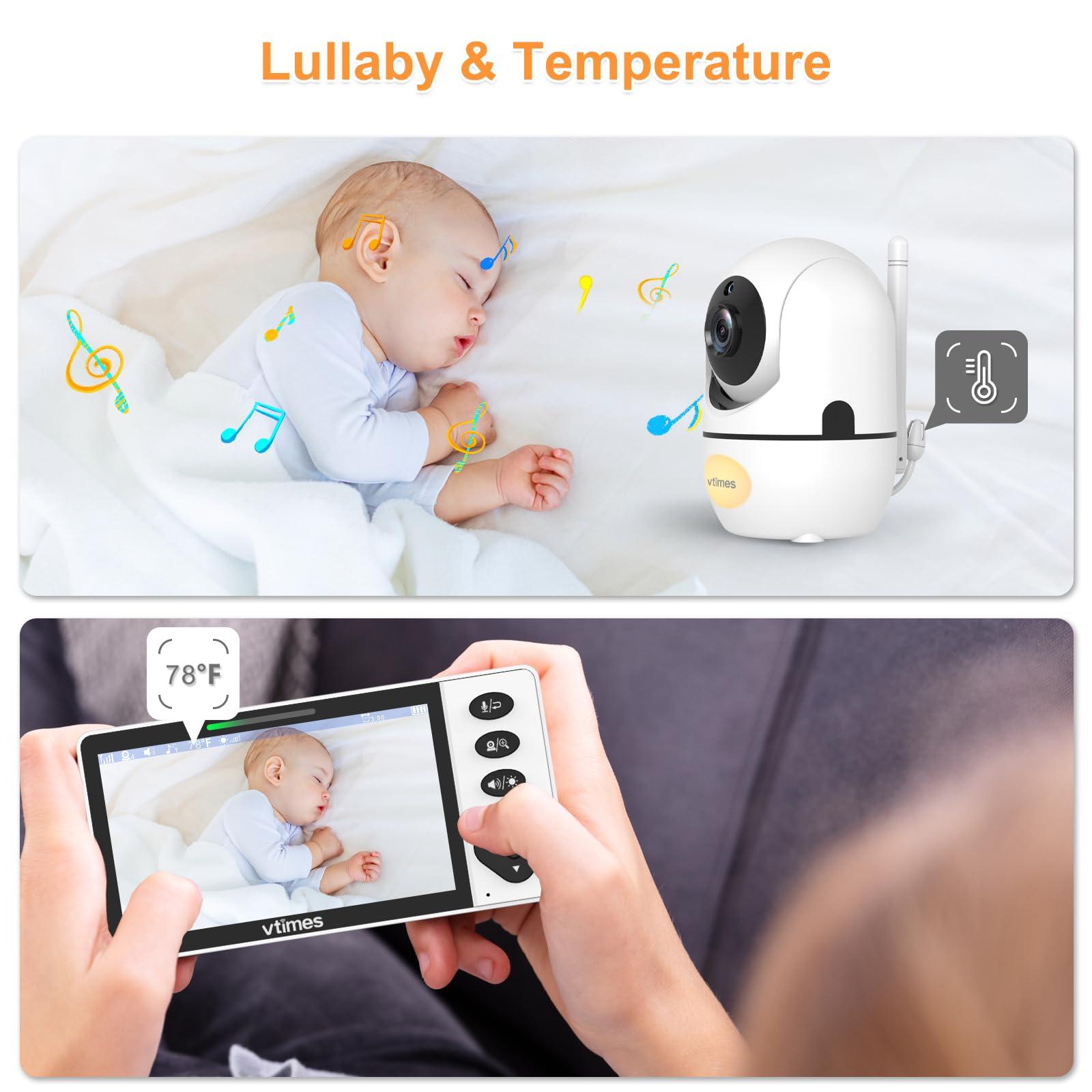 VTimes 1000ft range lets you monitor from across rooms