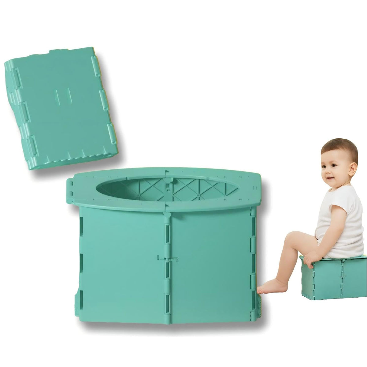 VUFVOID Travel Potty folded-compact for easy packing on trips