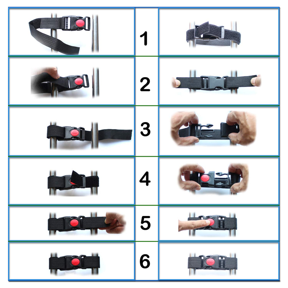 Vukgahao plastic buckle lock system provides reliable resistance to tugging