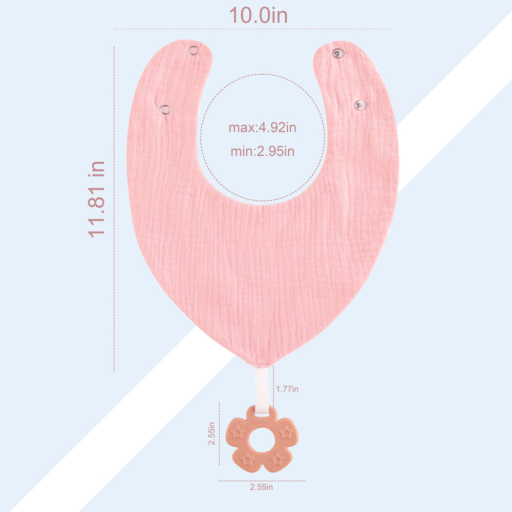 Vuminbox gift-set packaging highlights six bibs and six teething toys.