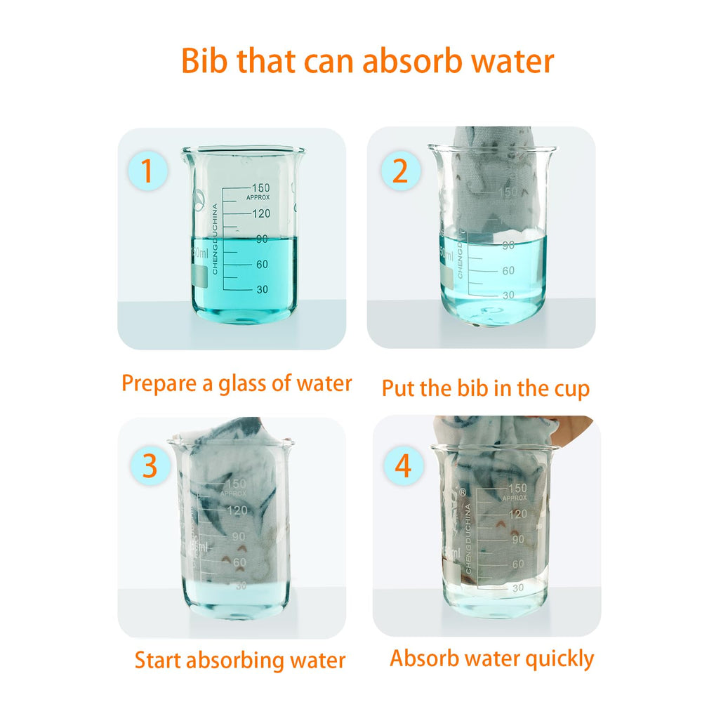 Vuminbox machine-washable, durable bibs stay soft after washing.