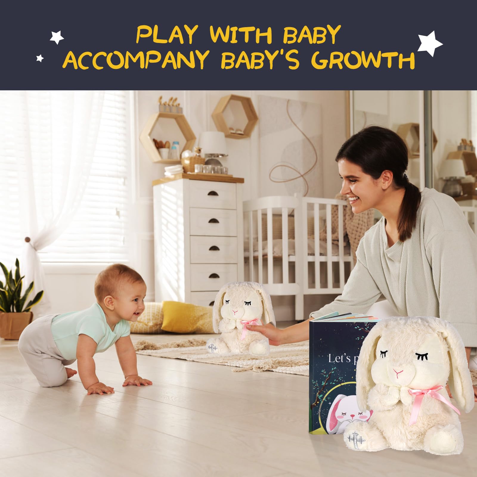 VUNCESSIN Colorful Let's Pray board book engages tiny hands and reading development.