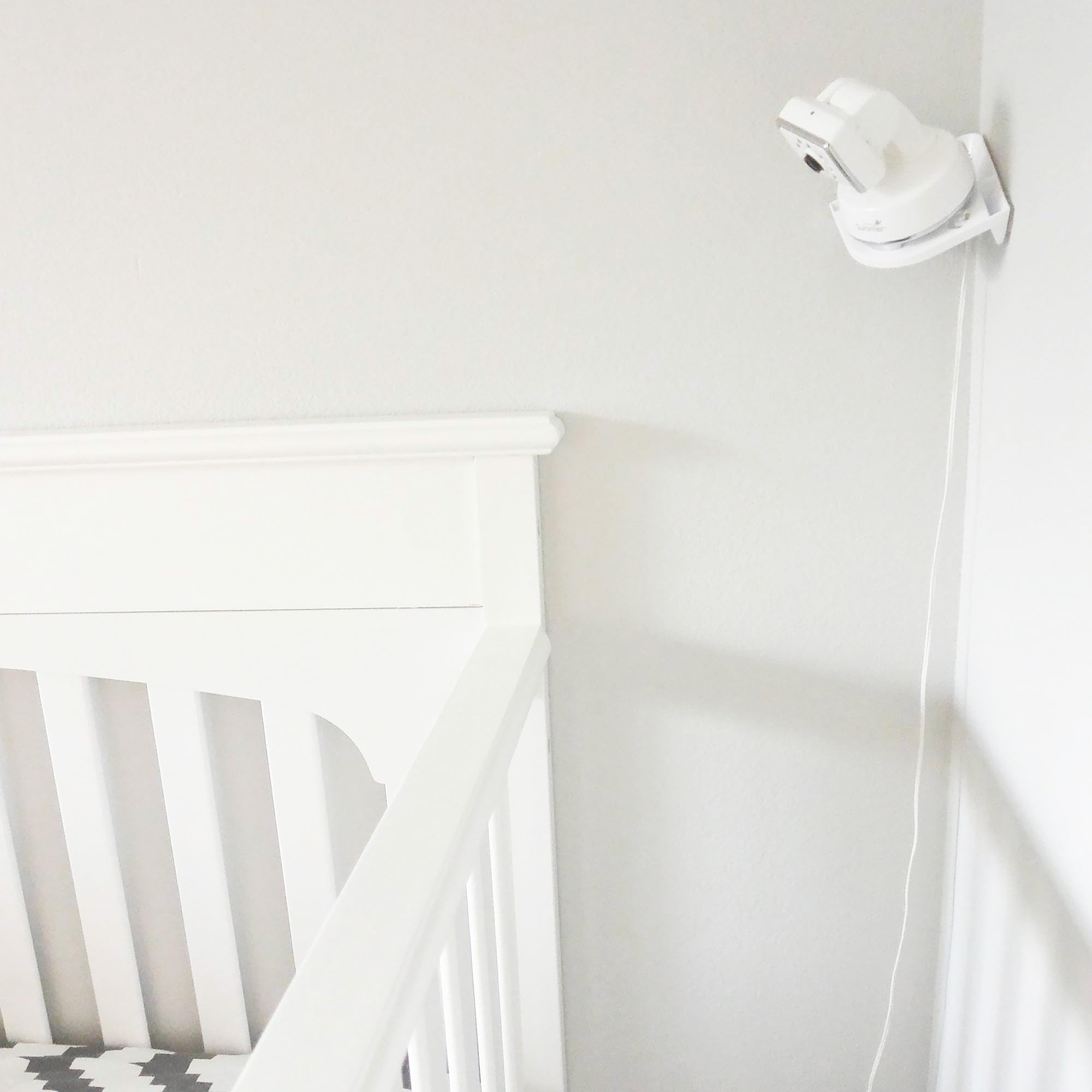 Vusee Adhesive nursery shelf stabilizes camera in tidy corner