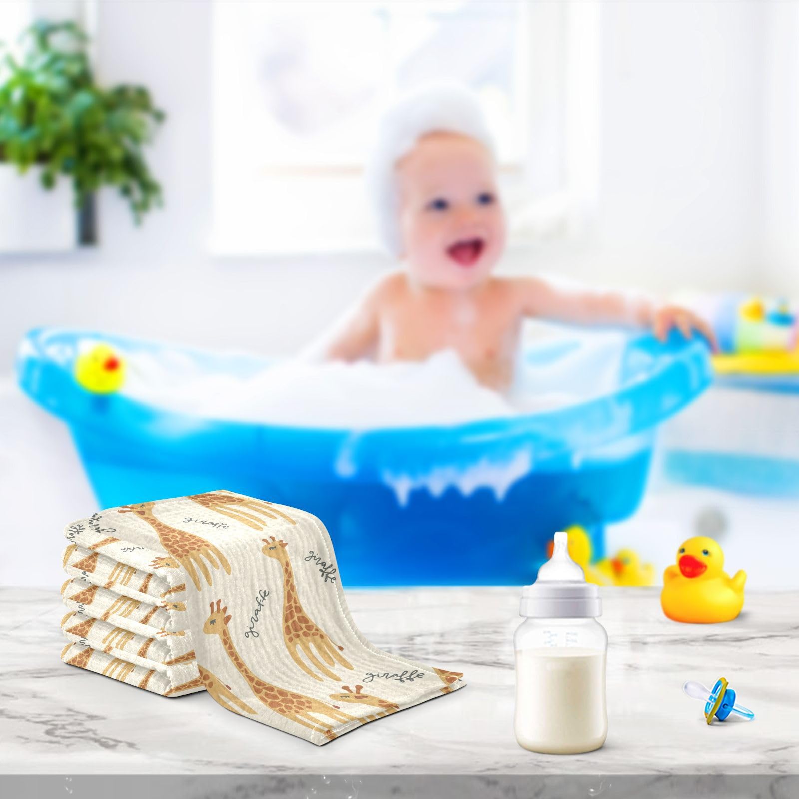 vvfelixl baby wipe alternative, giraffe design for messes.