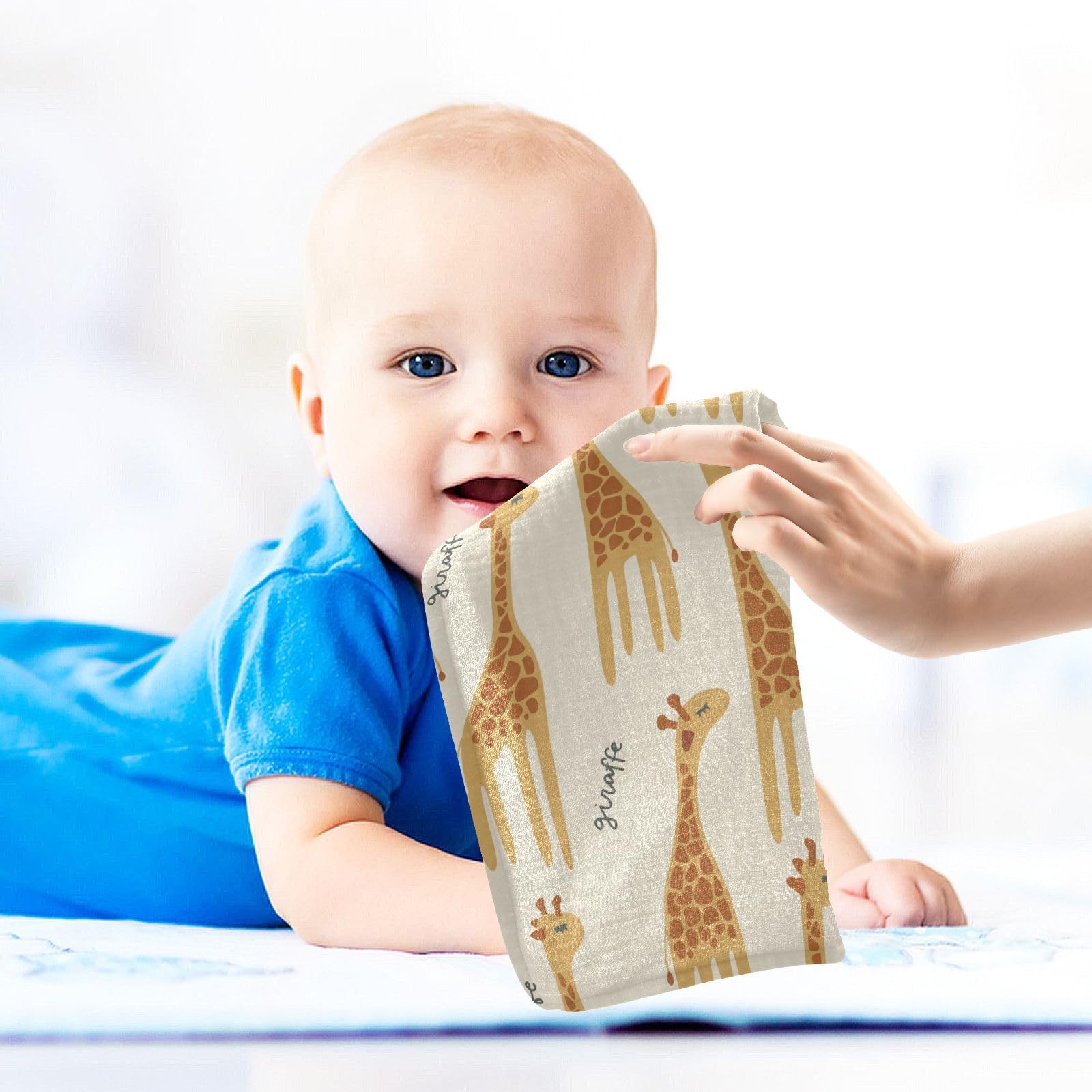 vvfelixl baby care essentials, giraffe safari washcloths.