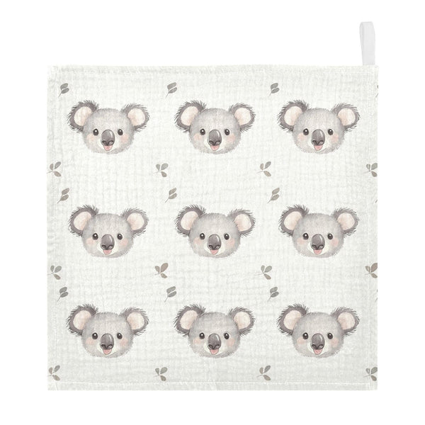 vvfelixl koala cartoon washcloth for gentle newborn care.