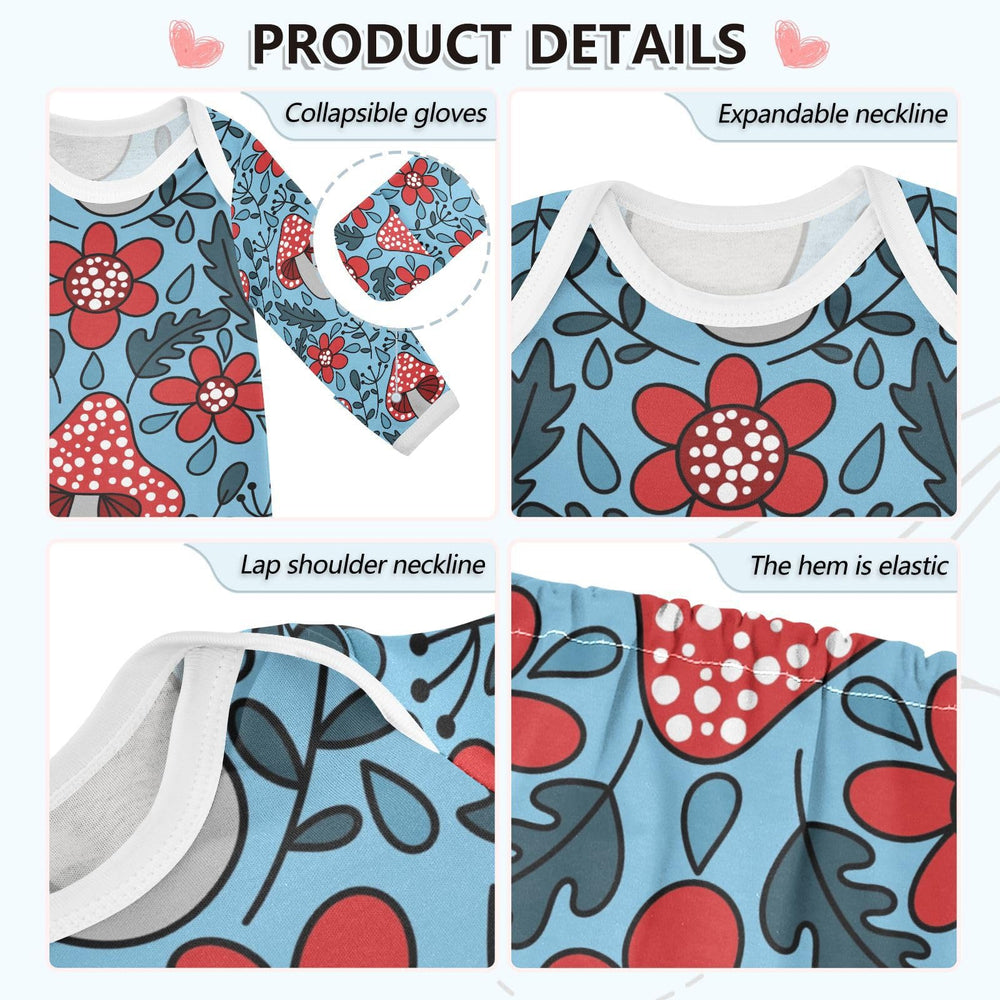 vvfelixl mushroom-print collar opening enables gentle dressing