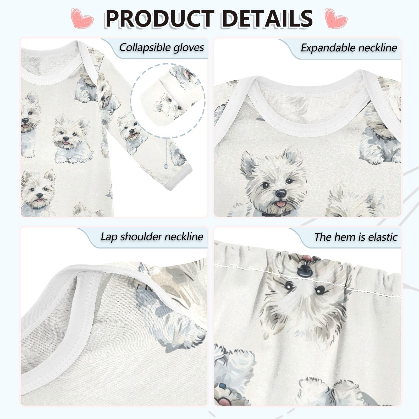 vvfelixl baby gown with crotch snaps for quick diaper changes