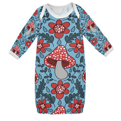 vvfelixl baby sleeper gown mushrooms flowers water drops soft cotton for gentle skin