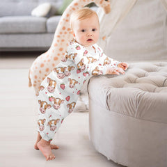 vvfelixl size 0-3m option for newborn-friendly gown fit.