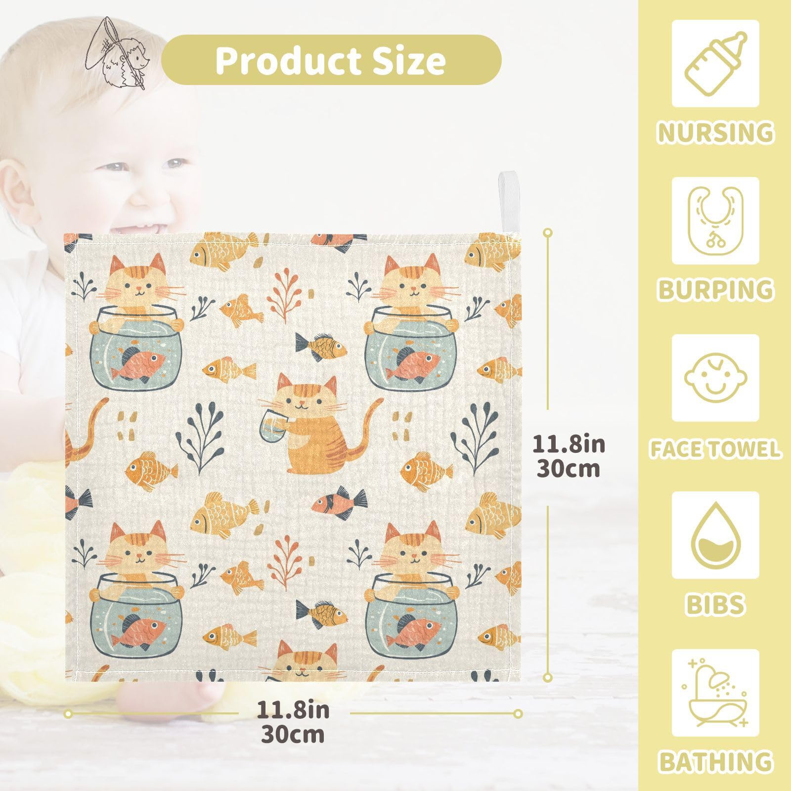 vvfelixl baby towel for newborns soft and breathable